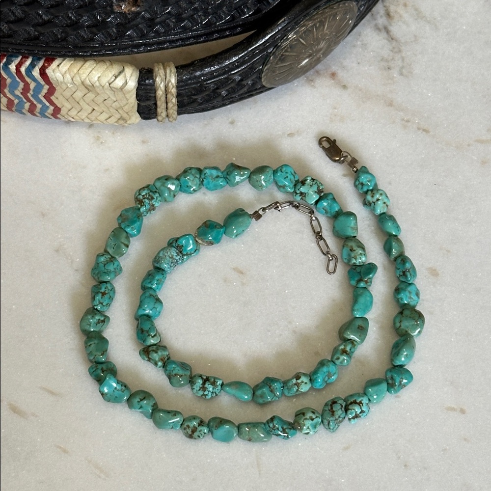 Native American “Cairo Lake” Turquoise Necklace